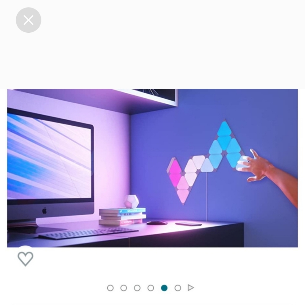 Nano Leaf Triangles Light Panels Set Extra Trainagles & Conectors